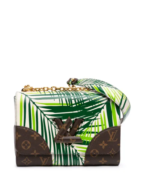 Louis Vuitton Pre-Owned 2015 Monogram Palm Print Twist MM crossbody bag White VR2KW9W3L5T7V14N