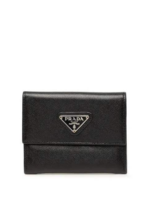 Prada Pre-Owned 2000-2013 Saffiano card holder Black 92L0ILYZPE74AECM