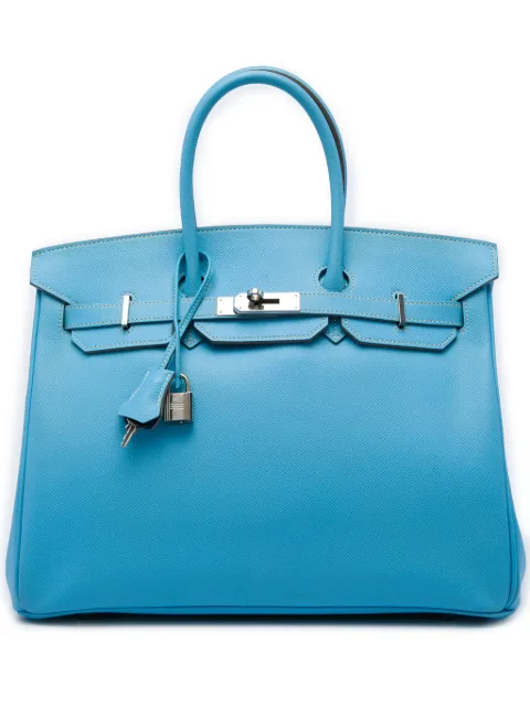 Hermès Pre-Owned 2011 Epsom Birkin Retourne 35 handbag Blue VYFJR20KUOTWK2DW