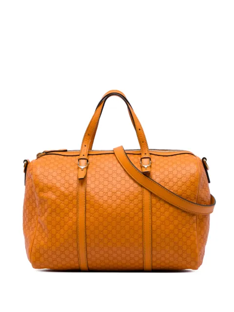Gucci Pre-Owned 2016-2026 Microguccissima Nice Boston Bag satchel Orange D2ABE7KNBHOVFTWF