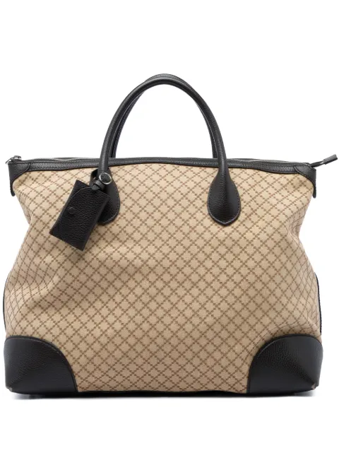 Gucci Pre-Owned 2016-2026 Diamante Canvas travel bag Neutrals T4VZZOTEC442ZWL1