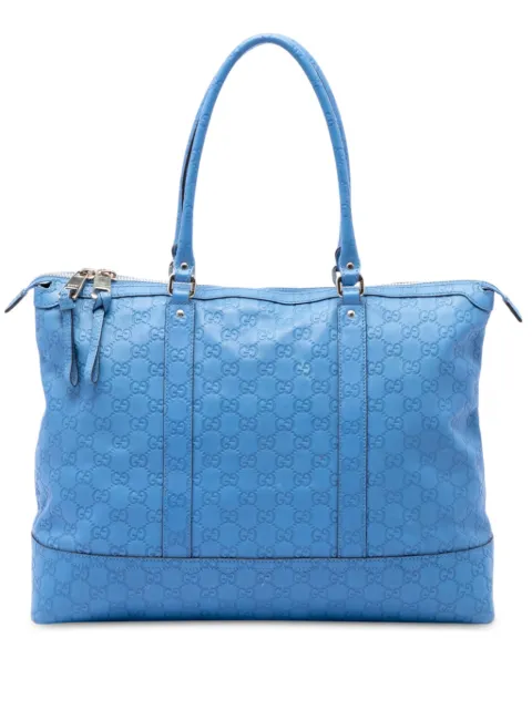 Gucci Pre-Owned 2016-2026 Guccissima tote bag Blue UAWNQPVJYEK1FDMB