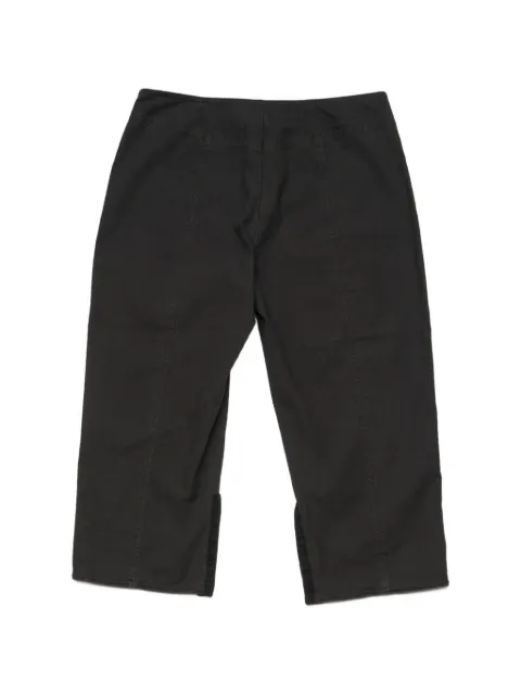 Stockholm Surfboard Club hook-and-eye cropped trousers Black W5000310WB1