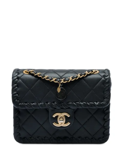 CHANEL Pre-Owned 2021-2026 Mini CC Quilted Calfskin Braided My Own Frame Flap crossbody bag Black PZ2VDG6D9XE7LO5J
