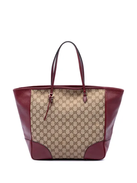 Gucci Pre-Owned 2016-2026 GG Canvas and Calfskin Bree tote bag Neutrals NEXC308JTHB8TVQ5
