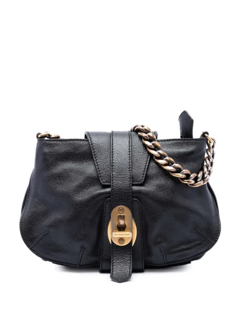 Burberry Pre-Owned 2000-2017 Small Grained Calfskin Holyoake crossbody bag Black PGXD746PGIR2YZB6