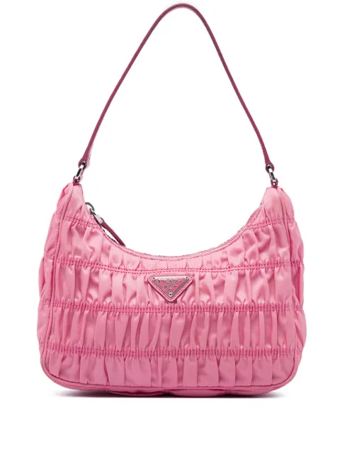 Prada Pre-Owned 2019-2026 Tessuto Gaufre Re Edition shoulder bag Pink MYR7AW2S01Q8M8F8