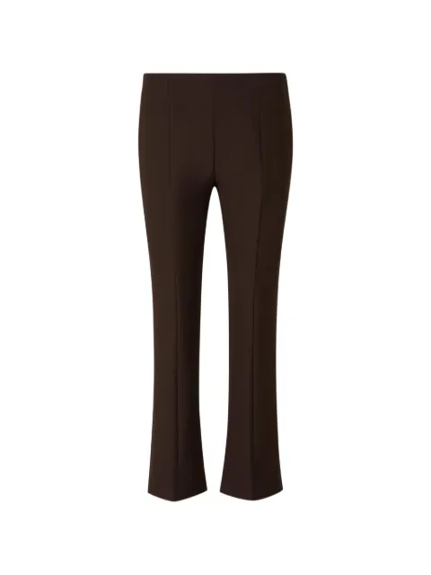 Peserico pressed-crease flared trousers Brown P049401934