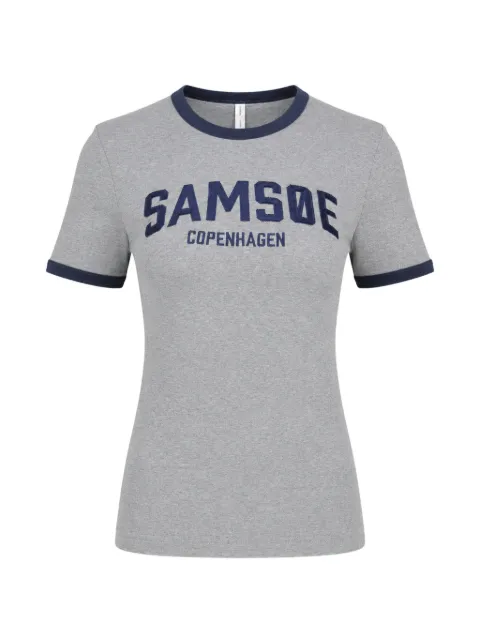 SAMSOE SAMSOE Sabond logo-print T-shirt Grey F25200156