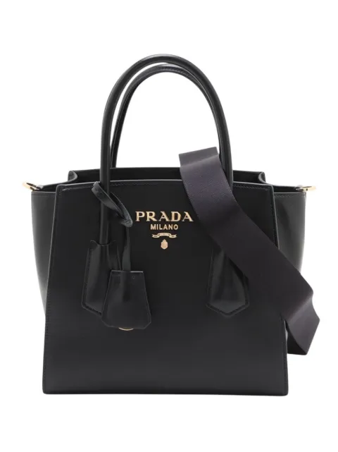 Prada Pre-Owned 2013-2026 Leather satchel Black 3BU3T5TBS2Q6PKFJ