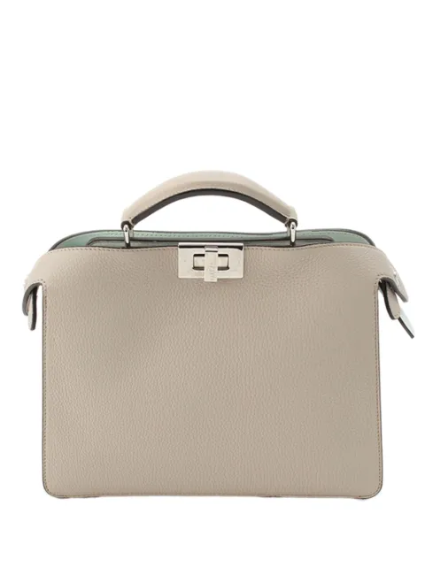 Fendi Pre-Owned 2000-2010 Mini Leather Peekaboo ISeeU satchel Neutrals XXPU7NRJXTTDJM7I