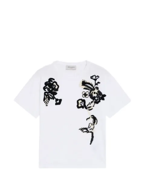 Ermanno Scervino floral-embroidered T-shirt White D49EL024EE1
