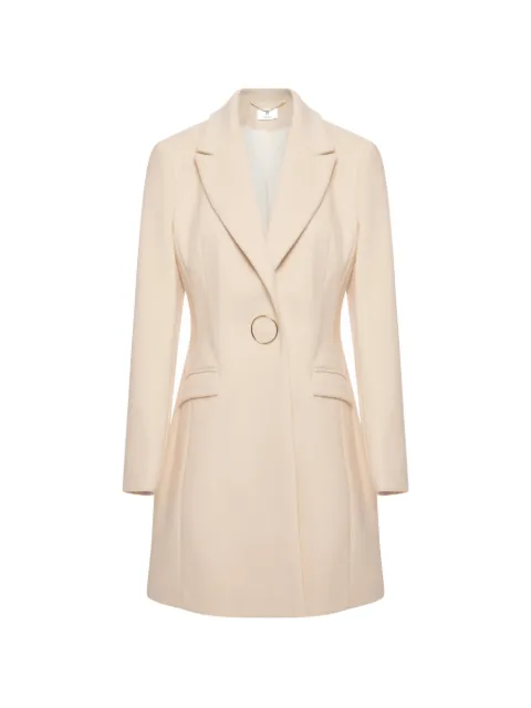 FRACOMINA ring-detail notched-lapel coat Neutrals FR26WC1001W8500
