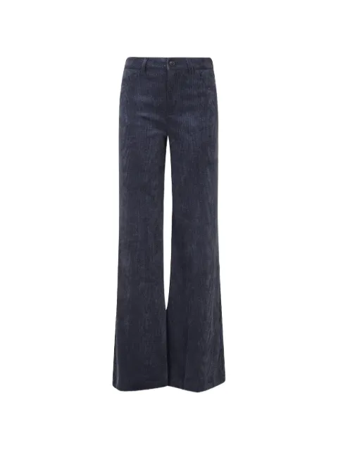 Ermanno Scervino glitter-effect corduroy trousers Blue D49EP047E4C