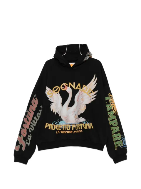 PDF graphic-print hoodie Black DFM55043TJ113
