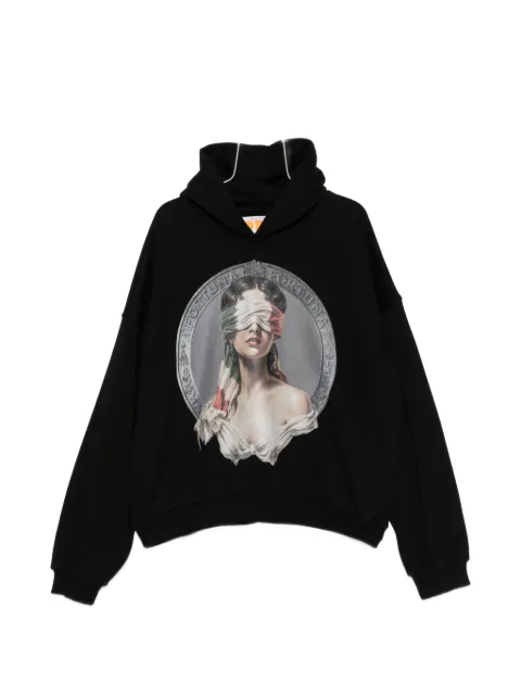 PDF graphic-print hoodie Black DFM55043TJ113