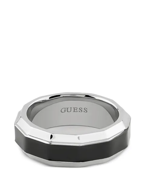 GUESS USA Hexagon hexagonal-shape ring Silver JUMR05111JW