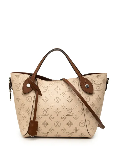 Louis Vuitton Pre-Owned 2021-2026 Monogram Mahina Hina PM satchel Neutrals L3A0Q44W966VGEX4