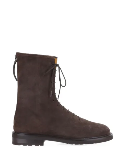 LEGRES lace-up suede ankle boots Brown D277SV02
