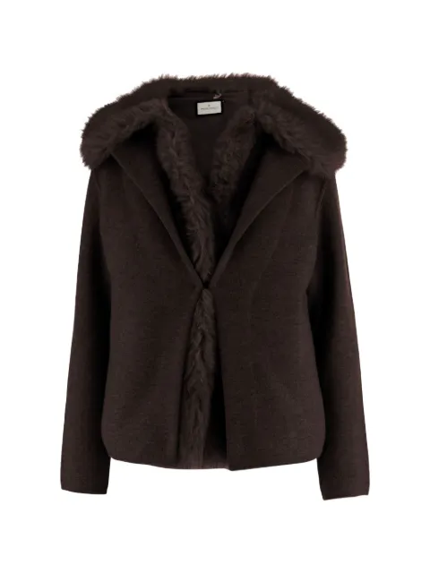 Bruno Manetti fur-trim jacket Brown S2B200400