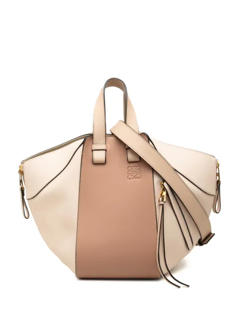 Loewe Pre-Owned 2017 Small Bicolor Leather Hammock satchel Neutrals A0WT3KR2AH64V25W