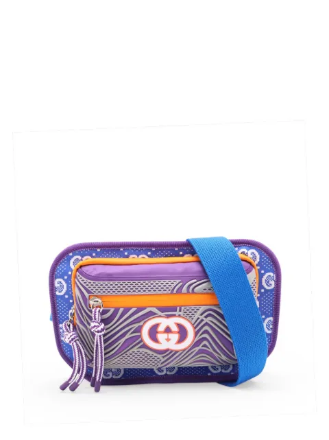 Gucci Pre-Owned 2000-2015 GG Nylon and Rubber belt bag Blue 3T0OZVHFKDEESAJ4