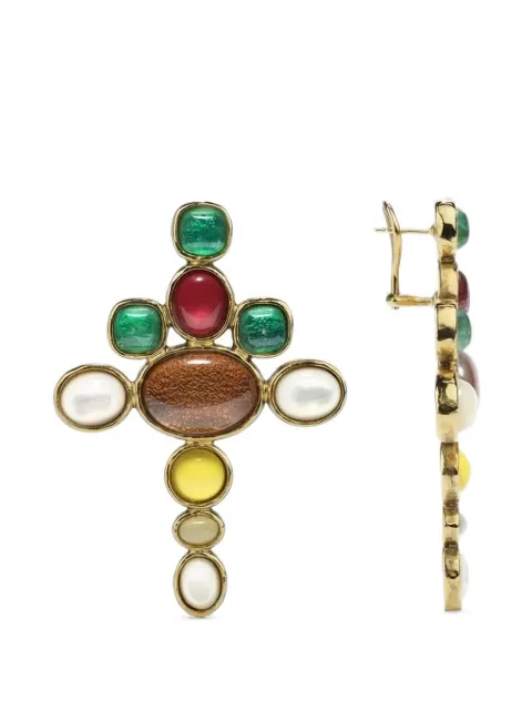 Goossens Lagune crystal-embellished earrings Gold GOOP26EA02YG01