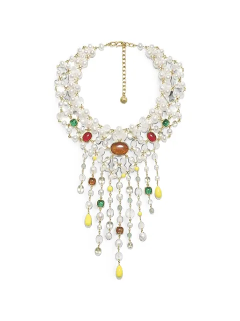 Goossens Lagune pearl-embellished necklace Gold GOOP26NE09YG01