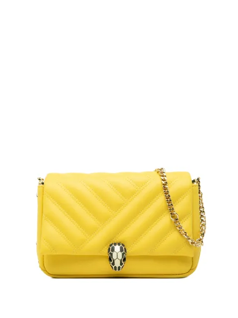 Bvlgari Pre-Owned 2010-2026 Leather Serpenti Cabochon Chain crossbody bag Yellow OE6ZP5V30ZQCSH6Q