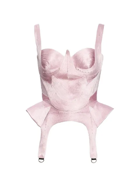 NORINA ST Kaly peplum-hem corset top Pink KALYCORSET