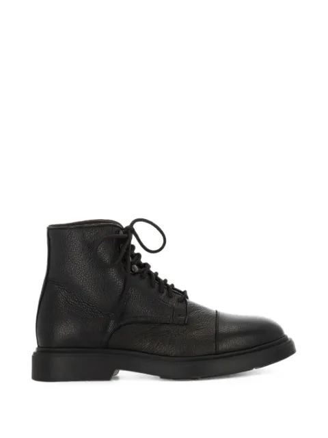 BOEMOS lace-up leather boots Black 40486I26
