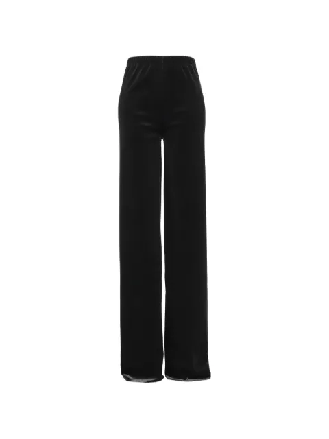 VETEMENTS velvet wide-leg trousers Black WH27SP119B