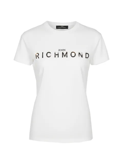 John Richmond crystal-embellished T-shirt White RWA26385TS
