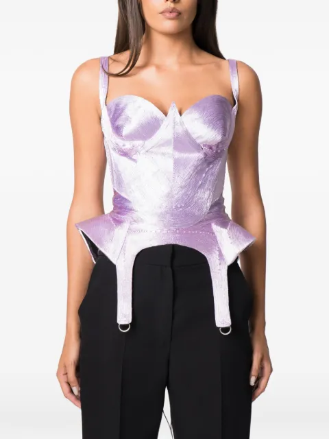 NORINA ST Kaly lace-up corset top Purple KALYCORSET
