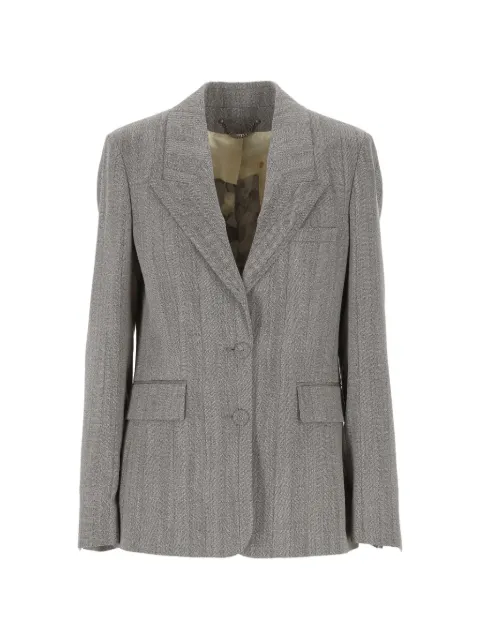 Golden Goose jacket in gray pinstripe wool-blend Grey GWP02737P002579