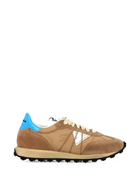 RUN OF suede-panelled sneakers Neutrals AMNISW205