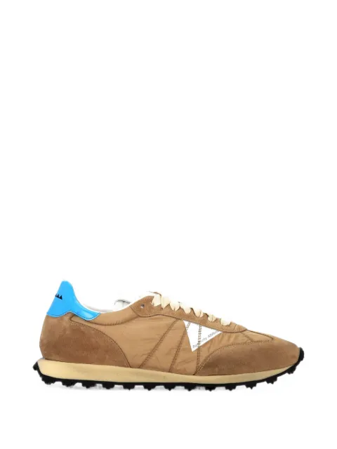 RUN OF suede panelled sneakers Neutrals AMNISM205