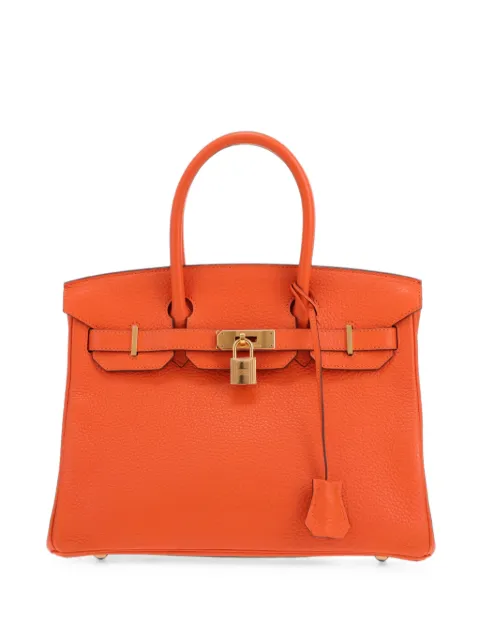 Hermès Pre-Owned 2014 30 Birkin tote bag Orange 434547