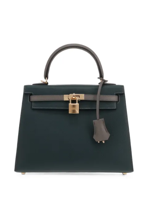 Hermès Pre-Owned 2025 25 Kelly tote bag Green 434385