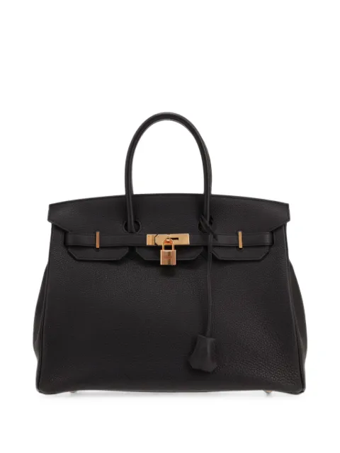 Hermès Pre-Owned 2020 35 Birkin Togo leather tote bag Black 434305