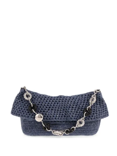 Loewe Pre-Owned 2020's medium Ola raffia tote bag Blue 434269