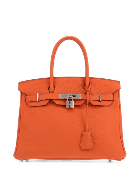 Hermès Pre-Owned 2014 30 Birkin tote bag Orange 434148