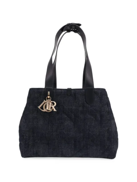 Christian Dior Pre-Owned 20020s medium Toujours leather-trim tote bag Blue 433196