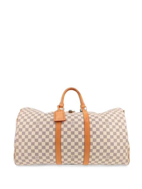 Louis Vuitton Pre-Owned 2006 55 Keepall Damier Azure luggage Neutrals 430375