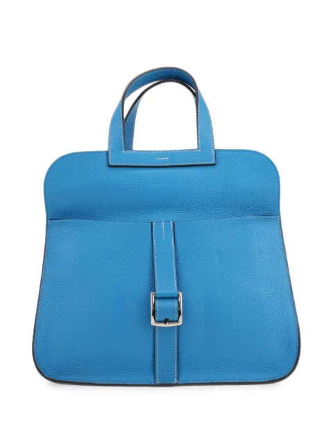 Hermès Pre-Owned 2018 Halzan buckled two-way handbag Blue 420680