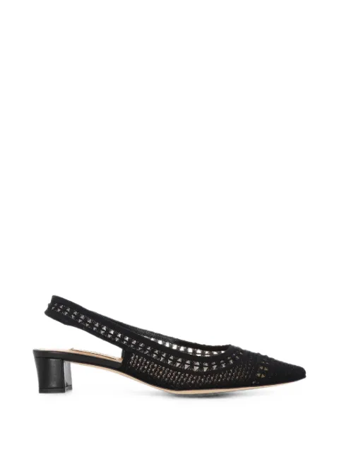 Arteana crochet mesh slingback pumps Black SIGTRIBLASP35BLACK