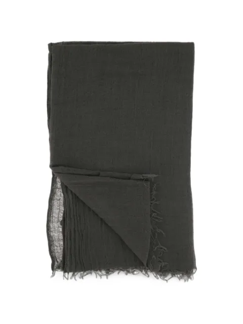 Destin frayed-edge scarf Grey GIGLIOMEDMDARKMUD