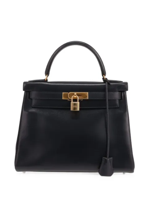 Hermès Pre-Owned 1996 Kelly 28 handbag Blue 433080