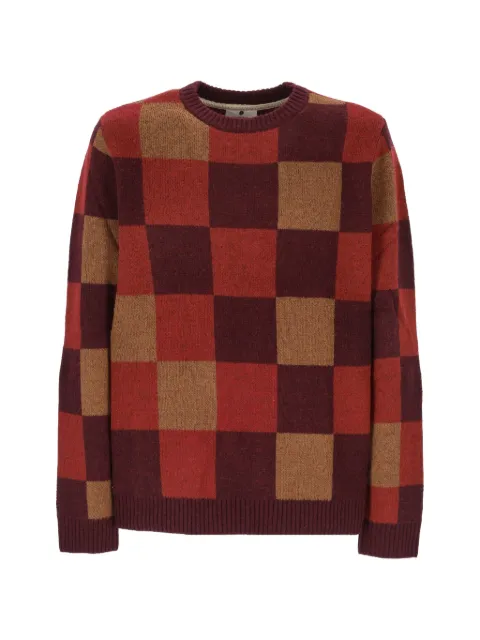 ANERKJENDT check-pattern sweater Red 9025352003