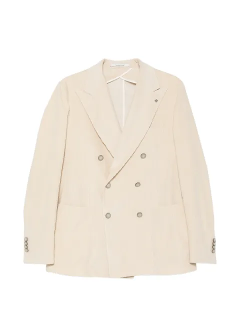 Tagliatore Giacca double-breasted corduroy jacket Neutrals 1SMC20K520117